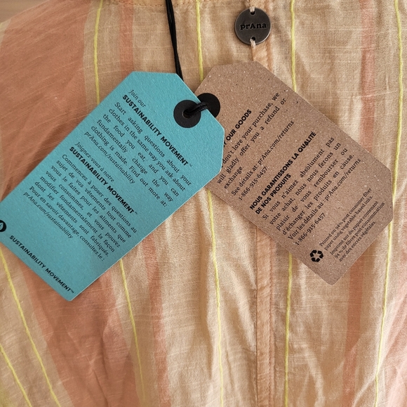 NWT prAna Marina Bay Tunic Sunset Peach Cover-Up size M - Picture 8 of 11